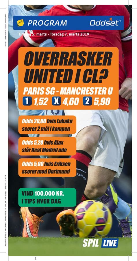 oddset programblad|programbladet oddset.